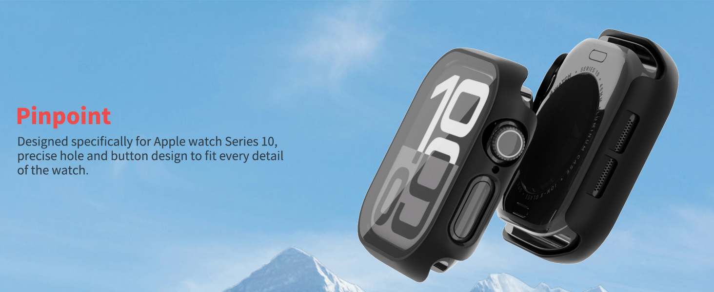 Lovandare 2 Pack Case for Apple Watch Series 10 42mm Screen