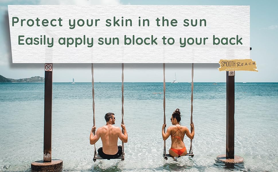 sun protection block rays skin burn lotion applicator roller 