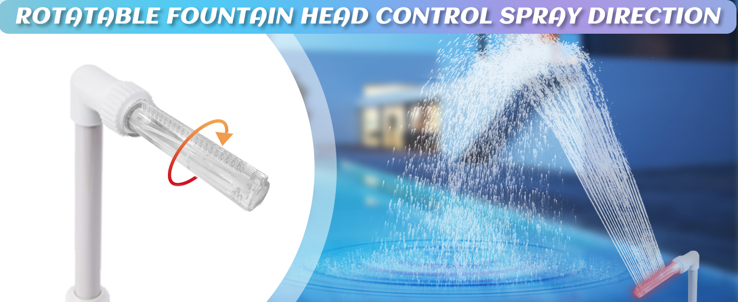 POOL FOUNTAIN WATERFALL SPRINKLER