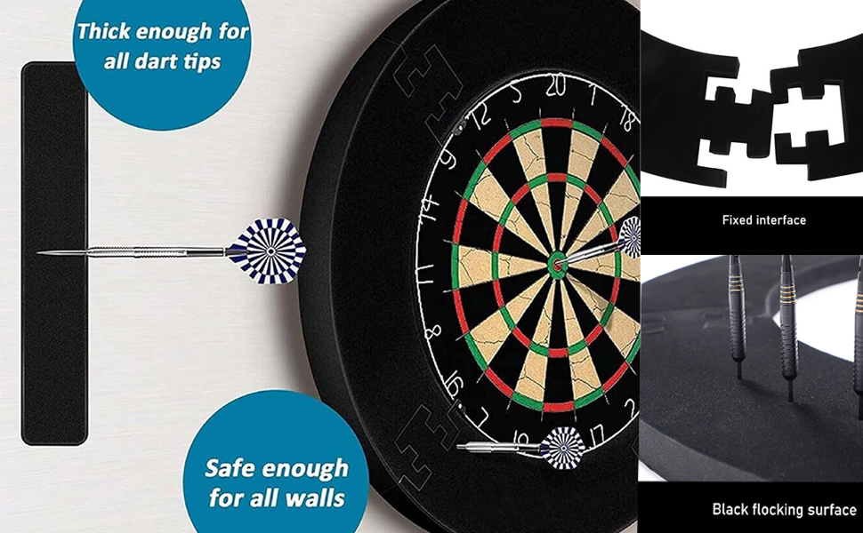 Fenytay Dart Board Surround Ring, Dartboard Wall Protector, Darts Board