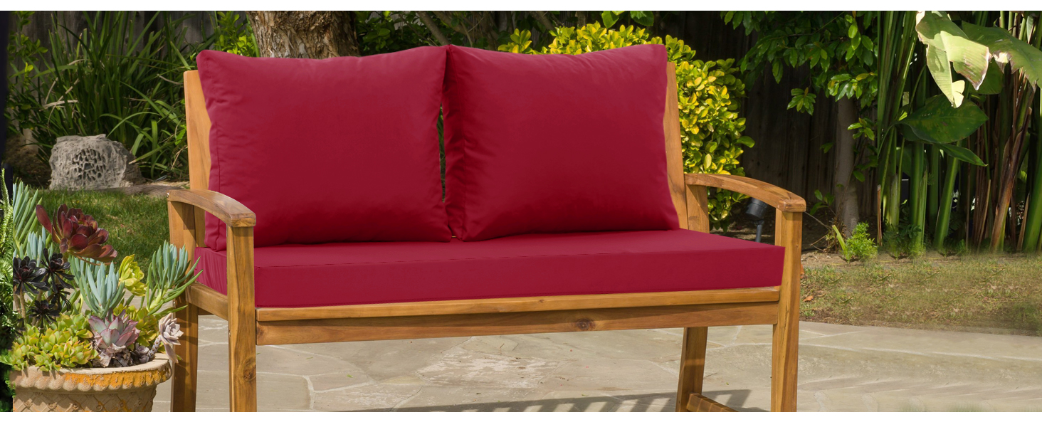 outdoor loveseat cushion
