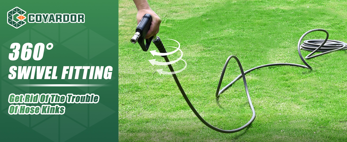 pressure washer swivel gun