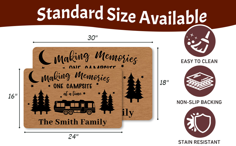 Differ More Custom Doormat for Camper