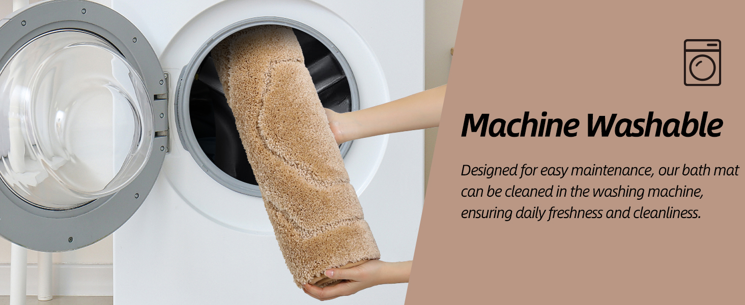 washable bath mat