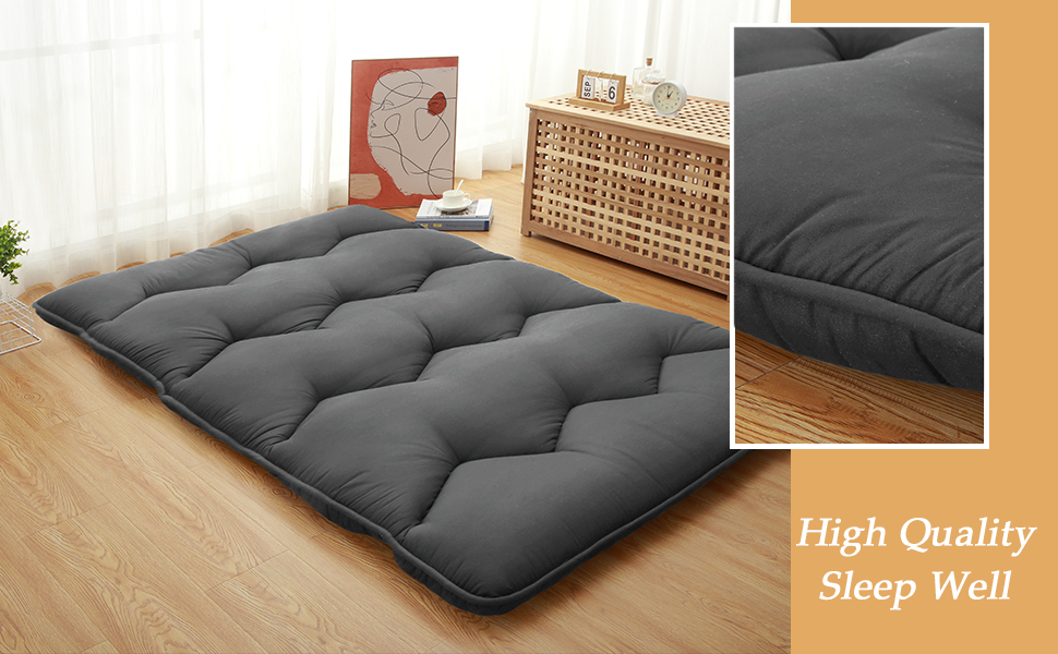 dark grey japanese futon mattress japanese floor mattress futon mattress full size tatami mat