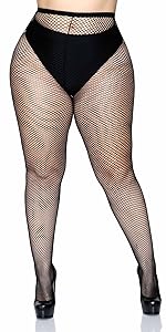 9001Q plus size fishnets