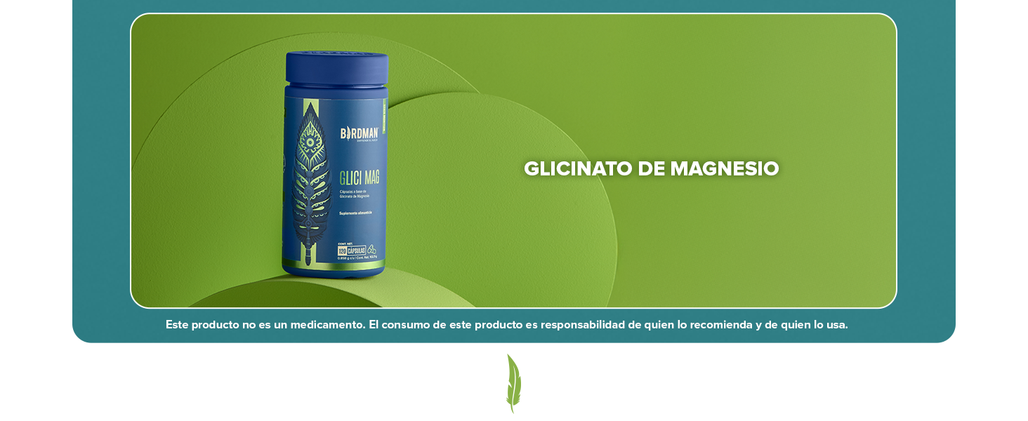 Glicinato de Magnesio, Birdman, Cápsulas Veganas, Memoria, Concentración, Relajación, Sin Aditivos