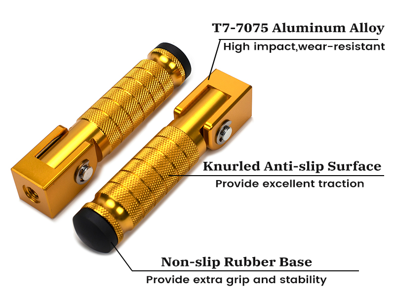 Amazon.com: XINGWU M8 Motorcycle Foot Pegs 90 Degree