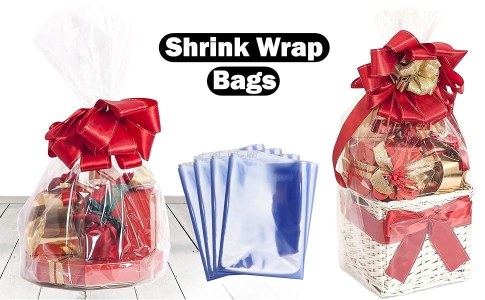 20 PCS Shrink Wrap Bags Cellophane Heat Shrink Wrap for