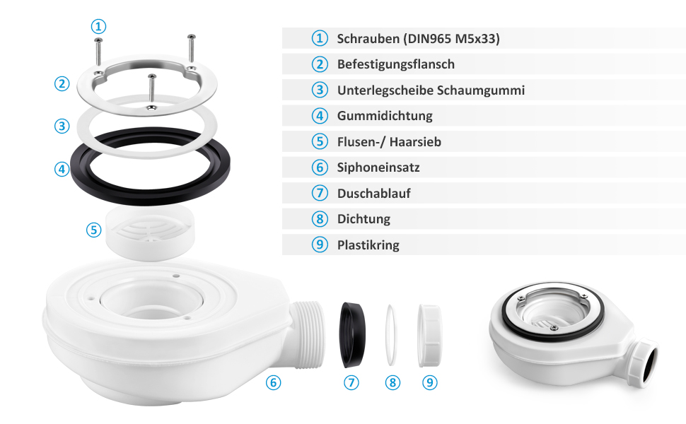 Platos de ducha Sifón