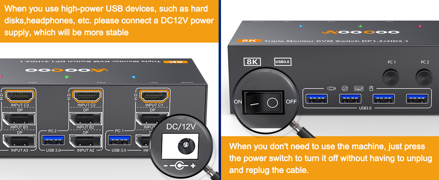 usb 3.0 displayport kvm kvm switch triple monitors kvm switch3 monitor