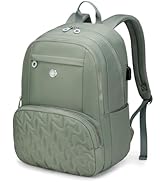 Swissdigital Design Travel Backpack for Women, Grayish Green Simple Modern Laptop College Backpac...