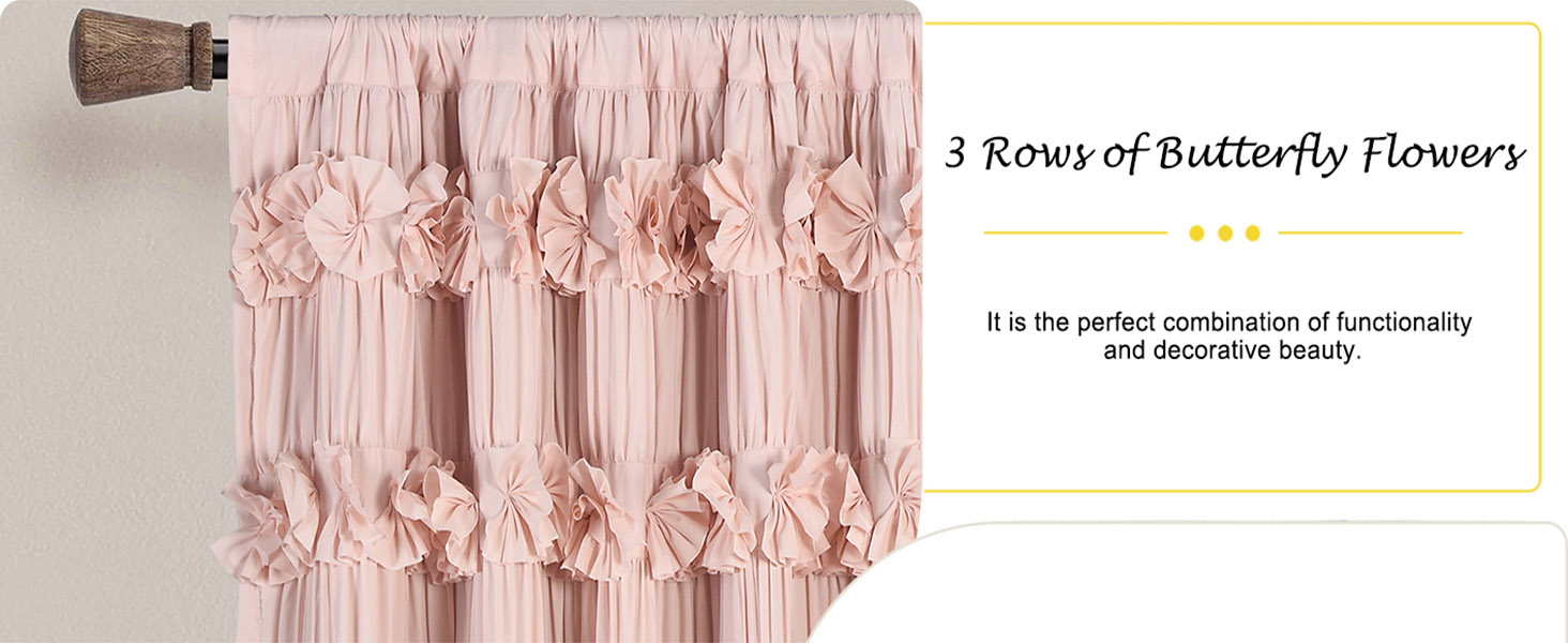 3 Rows of Butterfly Flowers, It is the perfect combination of functionality and decorative beauty.