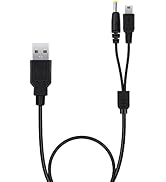 Mcbazel Charging Cable for PSP 1000/2000/3000/PS3,2 in 1 USB Data Transfer Charger Cable Lead Cha...