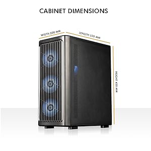 Amazer X1 - Cabinet Dimensions