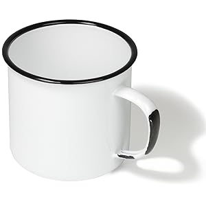 Amazon.com | Red Co. Enamelware Metal Large Classic 22 Oz