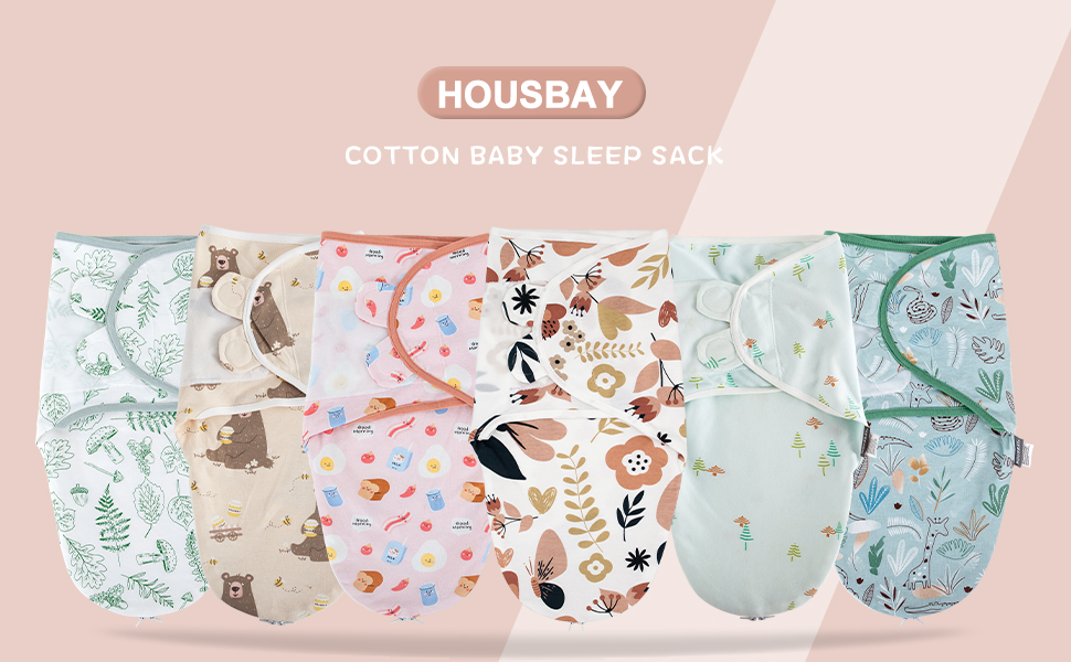 HOUSBAY Baby Swaddle Blanket Boy Girl Super Soft Material