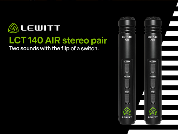 Amazon.com: Lewitt LCT-140-AIR Stereo Matched Pair XLR