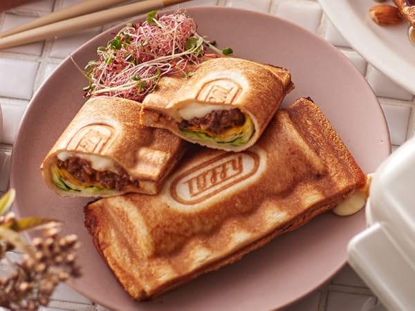 Amazon | 【Toffy/トフィー】 ハーフホットサンドメーカー [プレート