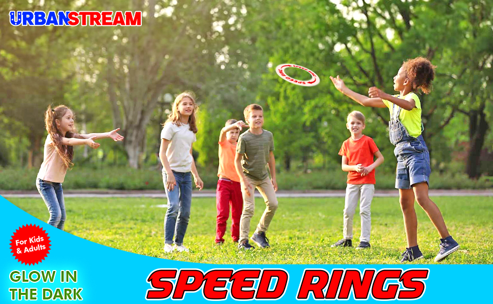 Flying Rings Flying Disc Glow in The Dark Frisbees Fly Straight