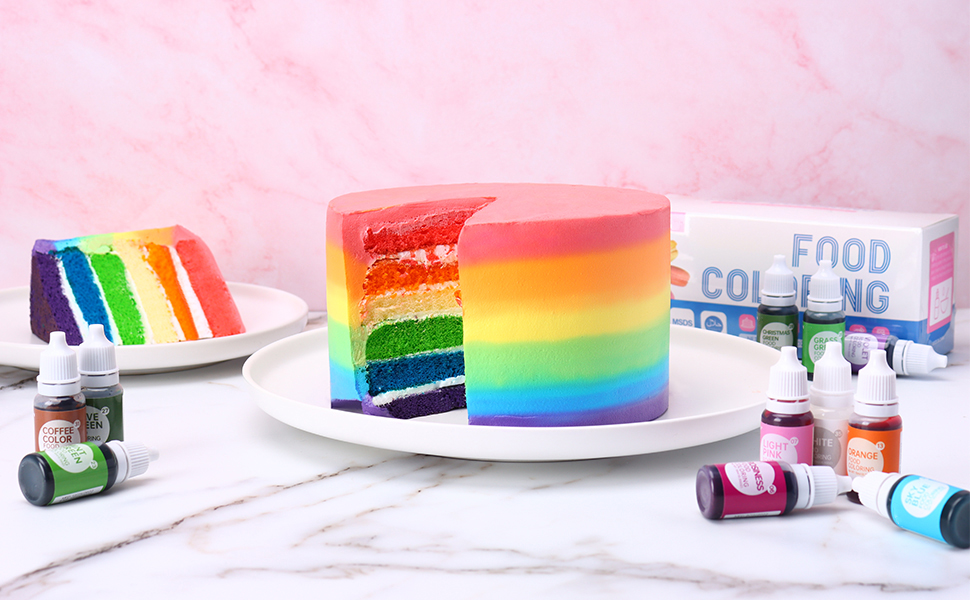 Amazon.com: Food Coloring for Cookie Decorating, 10 Colors Food