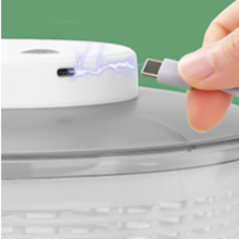 Salad Spinner with Crank Drive and 3L Salad Bowl and Strainer