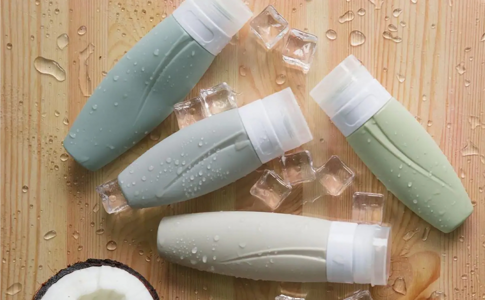 Travel Size Toiletries, 4pcs Silicone Travel Containers