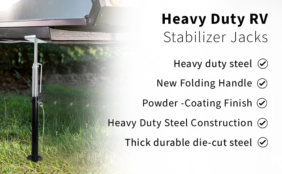 VIRTIONZ Slide Out Support Jacks Adjusts from 19" to 47