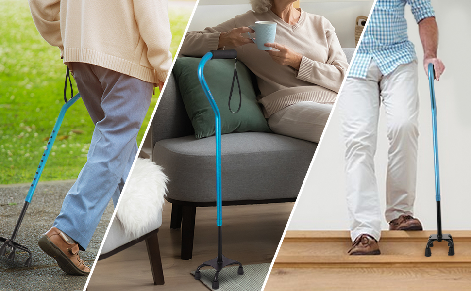 つえ 介護 四点支持 軽量