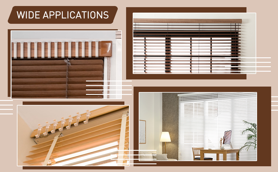 3 Inch Valance Clips Window Blind Clips Clear Plastic