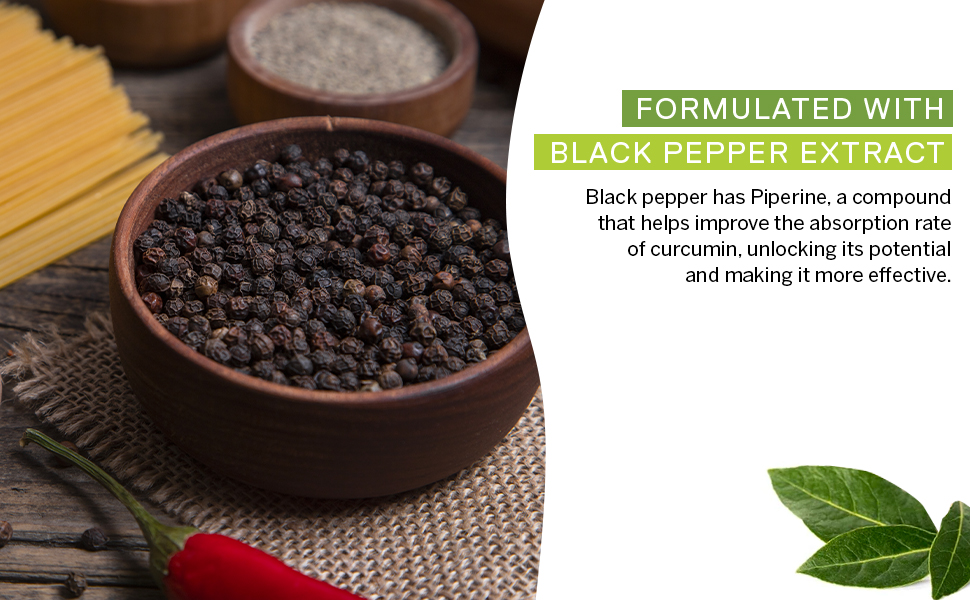 Pure By Nature Turmeric Curcumin with Black Pepper Extract 10 mg Capsules