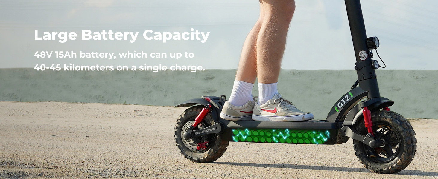 isinwheel 11" Electric Scooter, GT2 Off Road Electric Scooters for