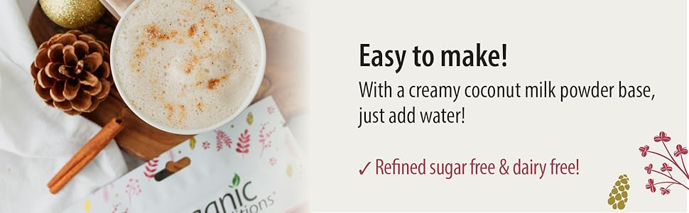 organic traditions holiday spice latte