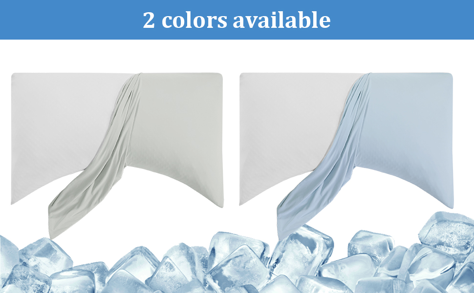 HOMBYS King Size Light Blue Cooling Curved Pillow Cases with Zipper Design - Luxurious & Breathable, Machine Washable Ee5ac68c 4684 497a 90d4 1b0f7beffcea. CR0,0,970,600 PT0 SX970 V1