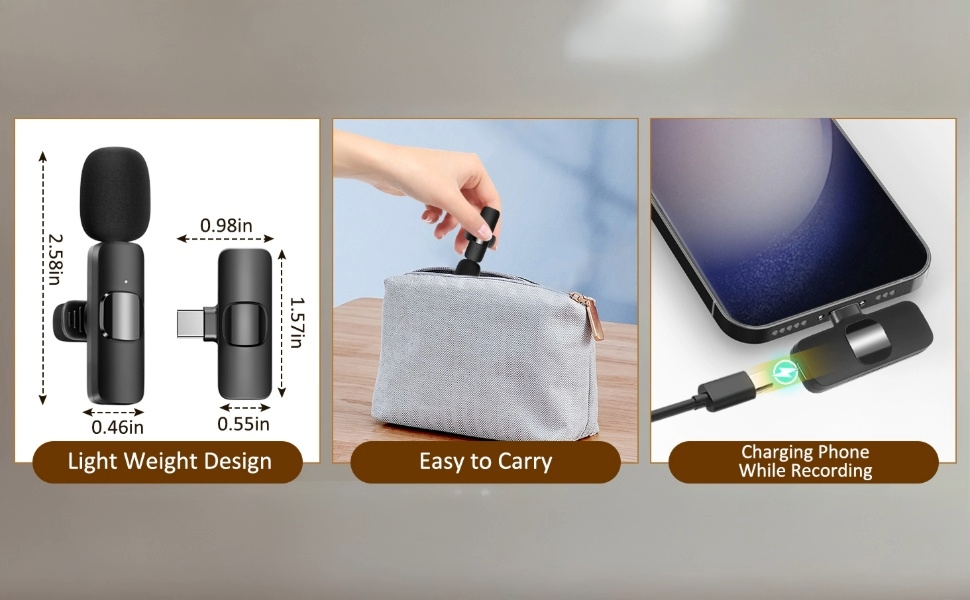 New Year Sale Dual Wireless Lavalier Microphone For Android/Iphone 50Ft Ra... 12 Wireless Lavalier Microphone 4