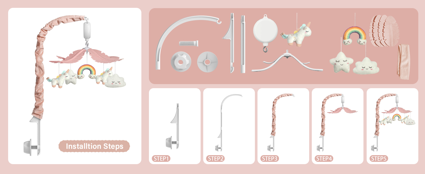 crib mobile for girl