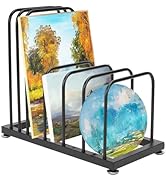 Gtouse Art Storage Rack Small, Tabletop Art Storage Rack, Art Canvas Storage Stand for Artworks, ...