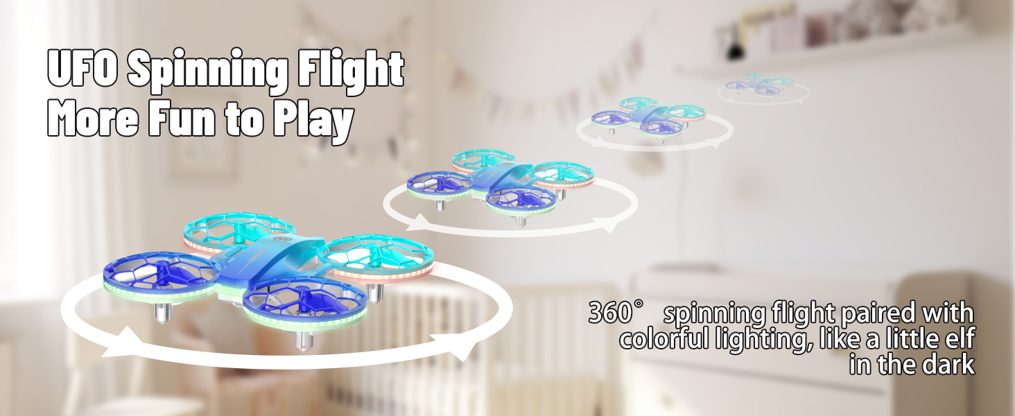 indoor drone, ufo Spinning Flight