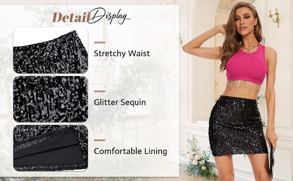 Sparkly Skirt for Women