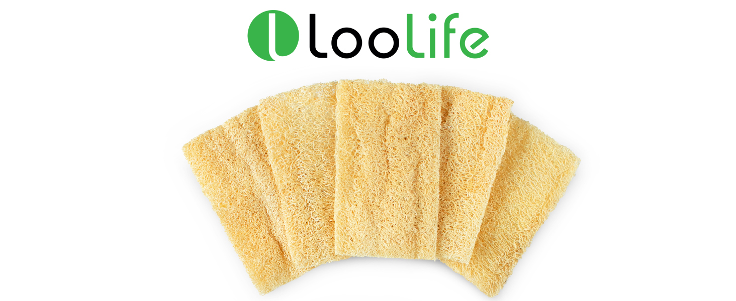natural loofah kitchen sponge
