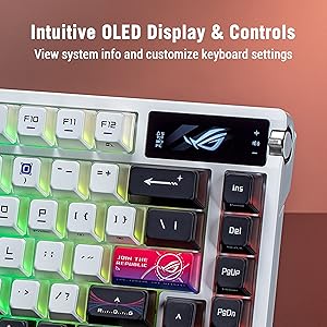 OLED Screen and 3-way control knob