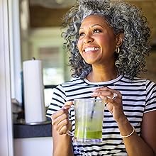 Woman drinking smoothie