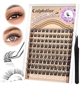 Calphdiar Self Adhesive Eyelashes Reusable Lash Clusters Kit Natural Self Adhesive Lashes No Glue...