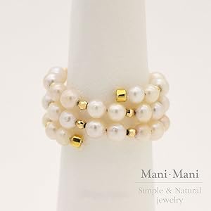Amazon | [Mani・Mani] K18wg アコヤ本真珠 ベビーパール 真珠