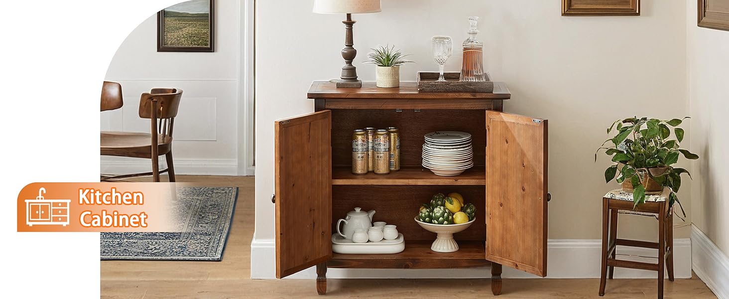 Storage Cabinet with Vintage Door