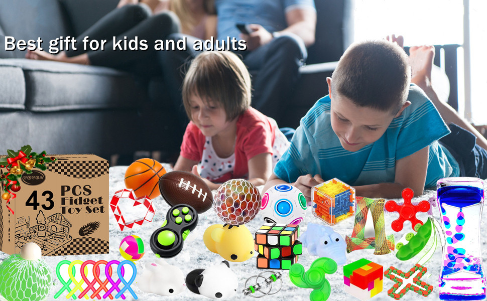 Fidget Toys Pack, 43 Pcs Sensory Toys Party Favors for Kids