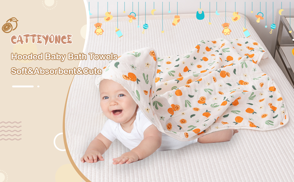 Hooded Baby Bath Towels
