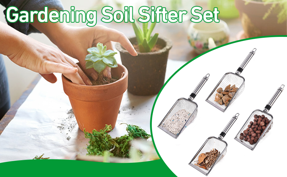 Gardening Soil Sifter Set