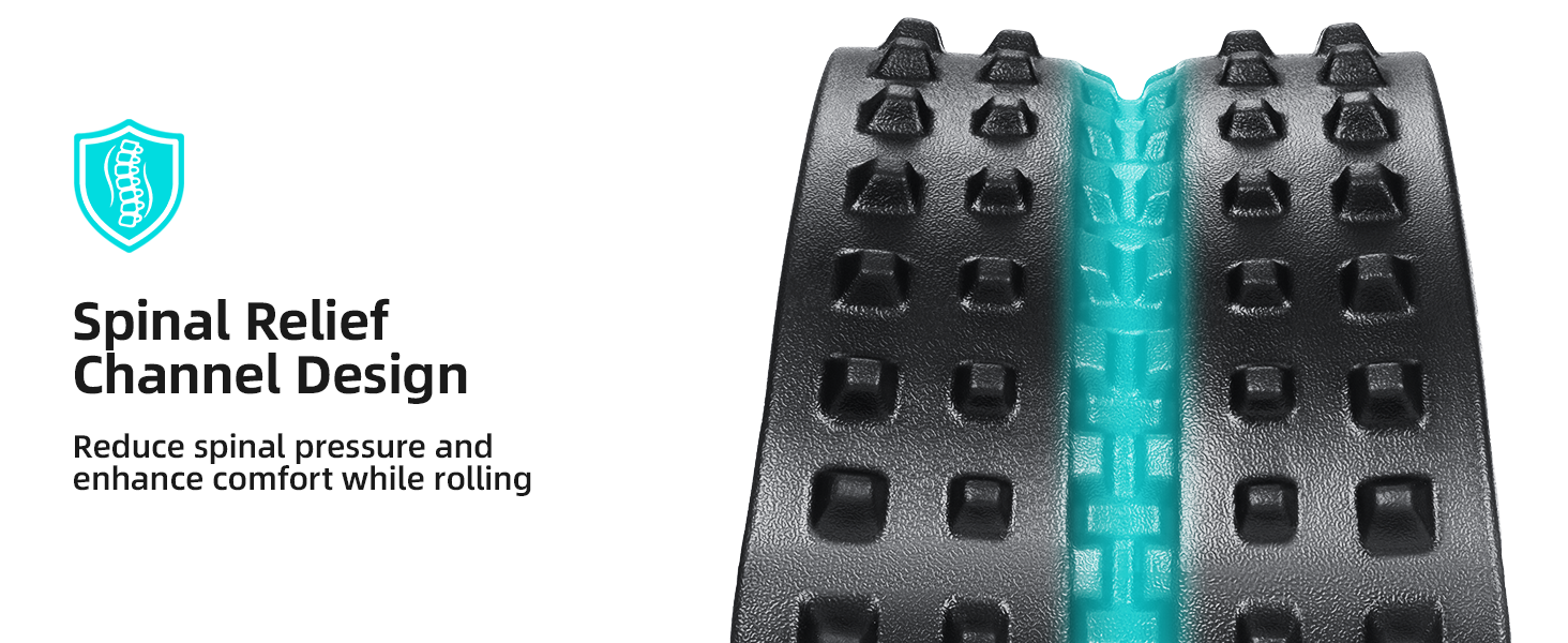 Spine Groove Back Roller Therapy Wheel for Muscle Relief