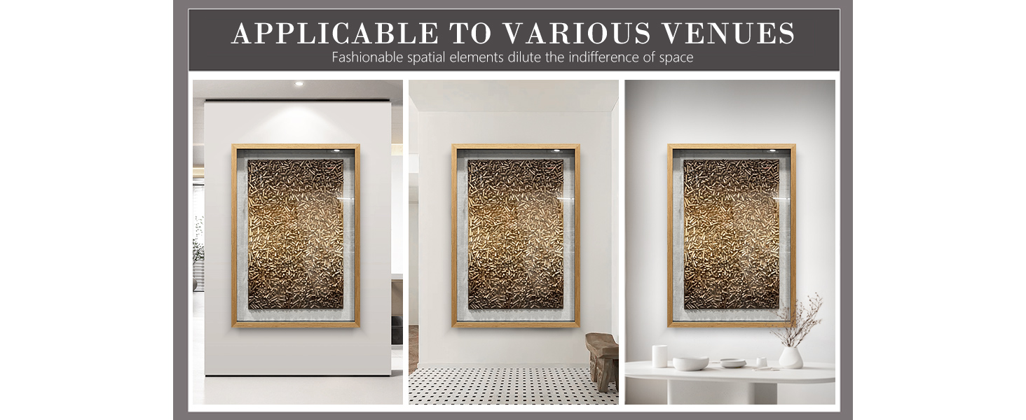 Creative Polymer Strip Collage And Superimposition Paintings With Natural Tones Add Artistic Layers